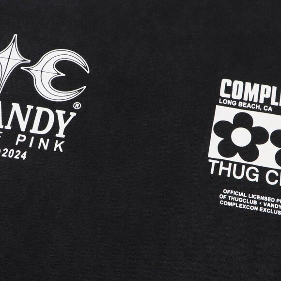 Thug Club Complexcon X Vandy The Pink Black T Shirt - Picture 4 of 8